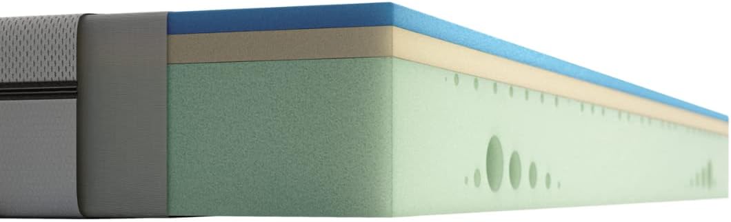 Emma One Kaltschaummatratze 180x200 cm, H2 Mittelhart, 3-Zonen-Stützung, Memory-Schaum, Atmungsaktiver Bezug Weiß