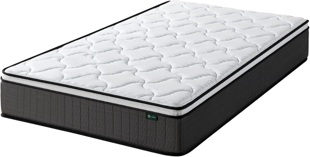 Zinus Taschenfederkernmatratze 90x200 cm, Medium Härte, Hochdichter Komfortschaum, Recycelte Polsterung, Oeko-TEX, 25 cm Höhe