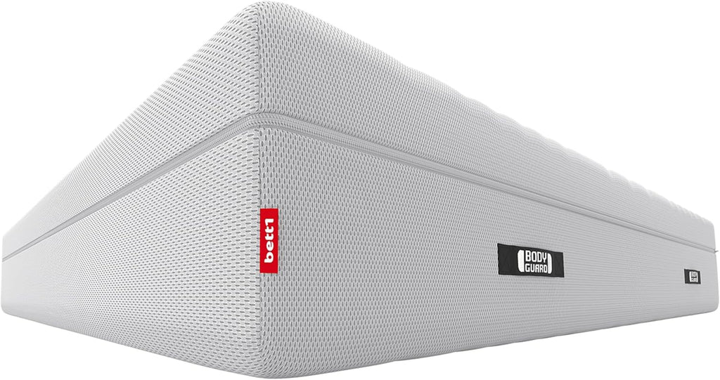 Bodyguard Bett1 Boxspring-Matratze 140x200, 28 cm Höhe, 2in1 mittelfest & fest, Vollschaum, Weiß