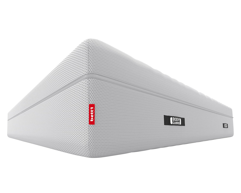 Bodyguard Bett1 Boxspring-Matratze 140x200, 28 cm Höhe, 2in1 mittelfest & fest, Vollschaum, Weiß