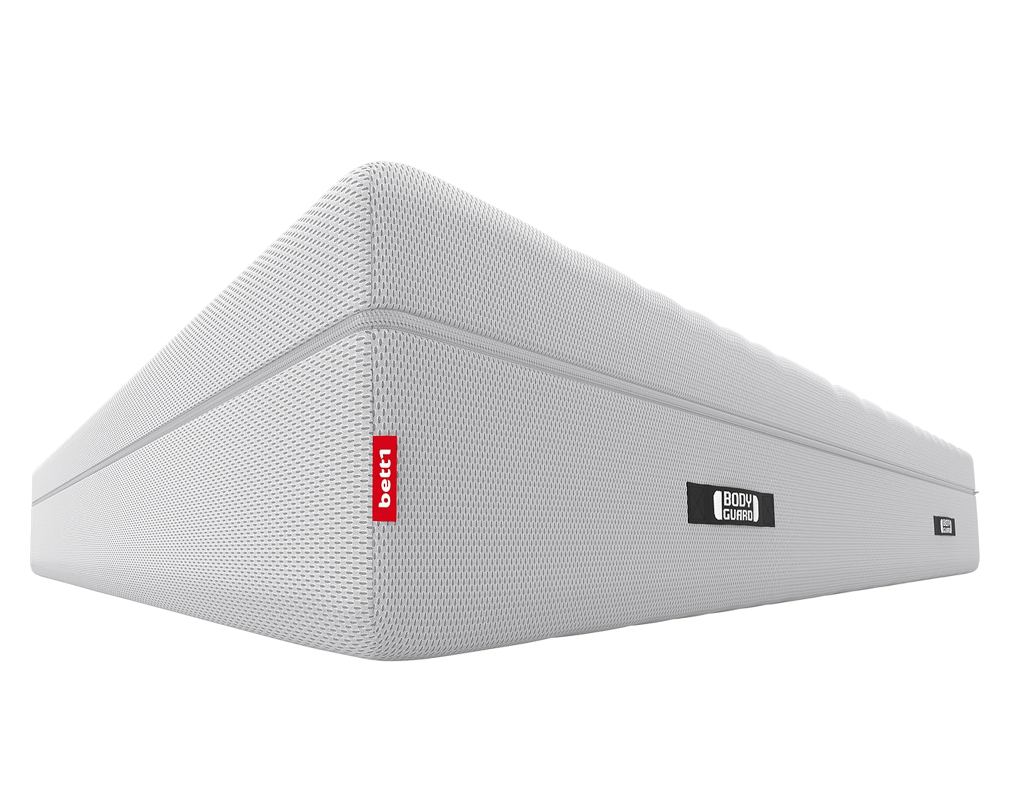 Bodyguard Bett1 Boxspring-Matratze 140x200, 28 cm Höhe, 2in1 mittelfest & fest, Vollschaum, Weiß