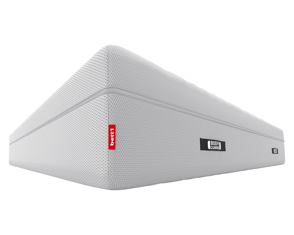 Bodyguard Bett1 Boxspring-Matratze 140x200, 28 cm Höhe, 2in1 mittelfest & fest, Vollschaum, Weiß